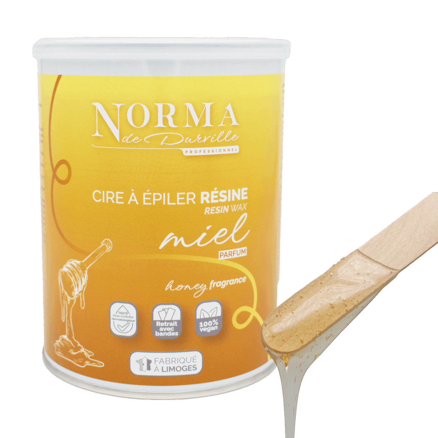 cire résine blonde pot de 800 g