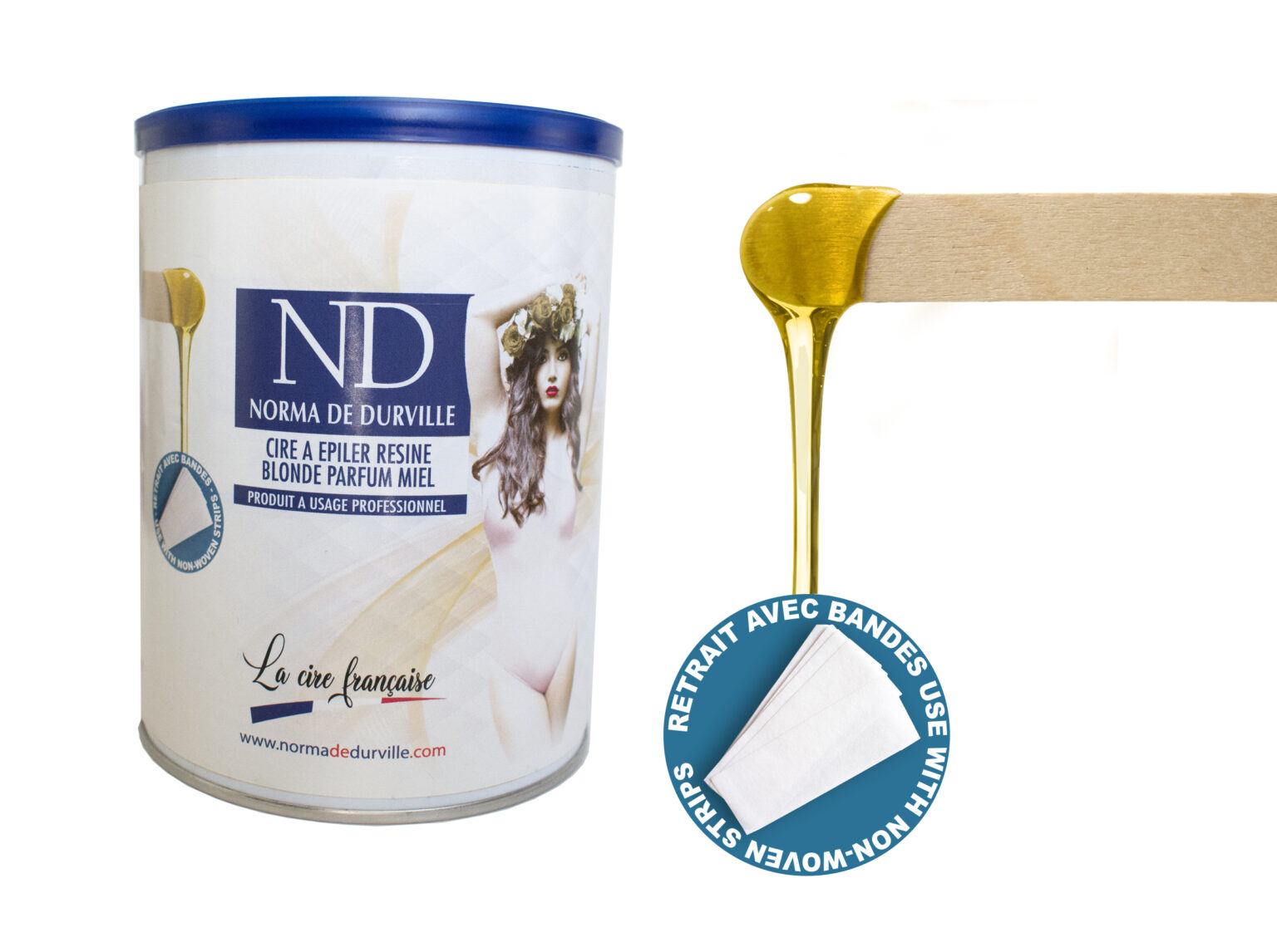 cire résine blonde pot de 800 g