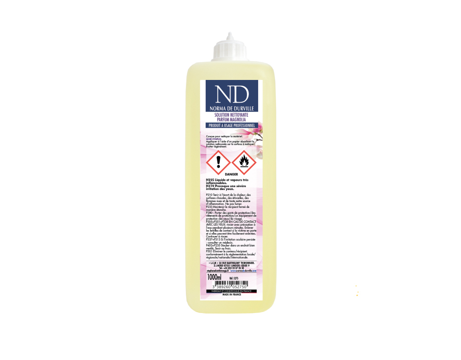 solution nettoyante parfum magnolia flacon de 1 litre