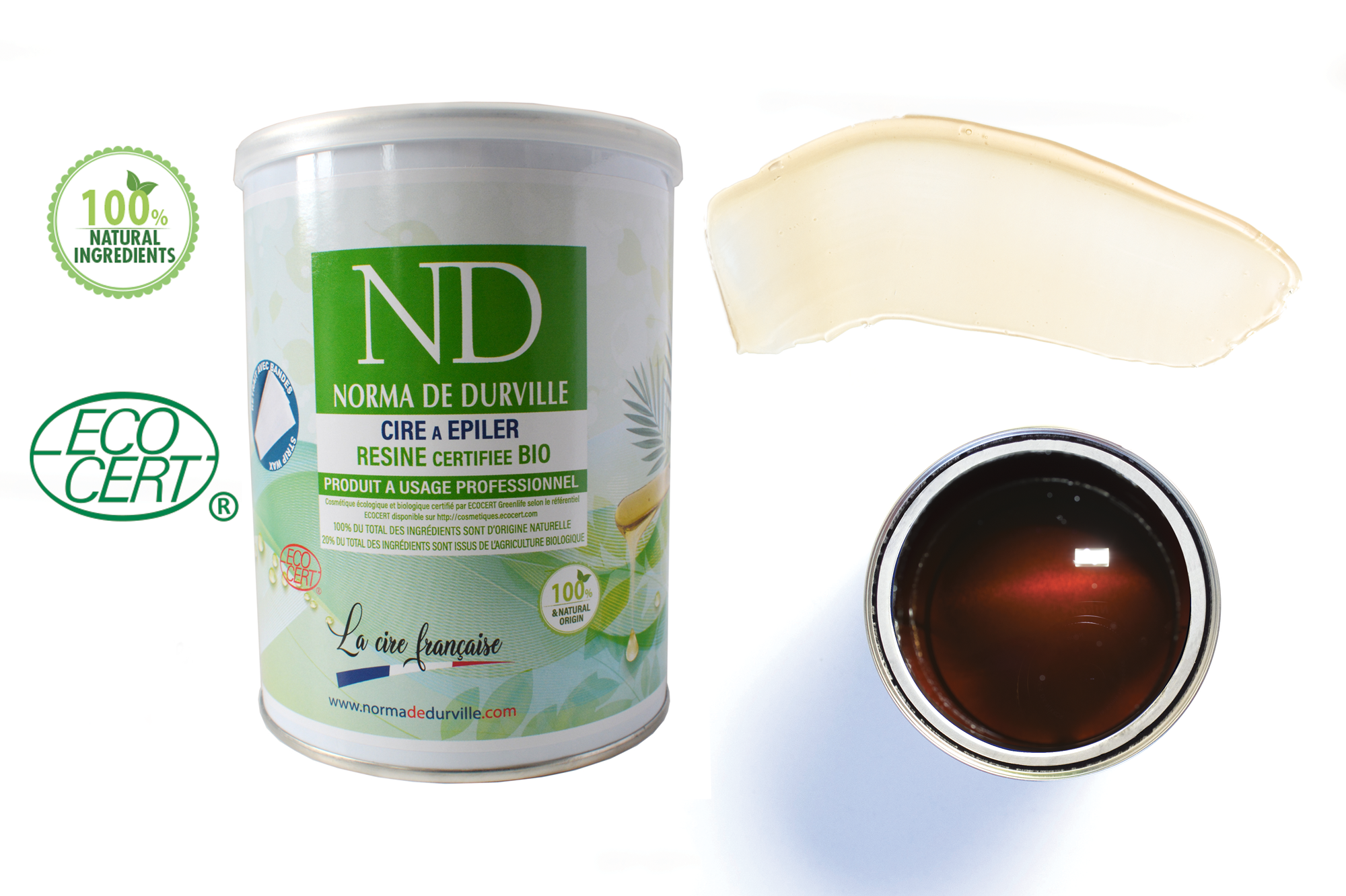 cire résine BIO pot de 800 ml