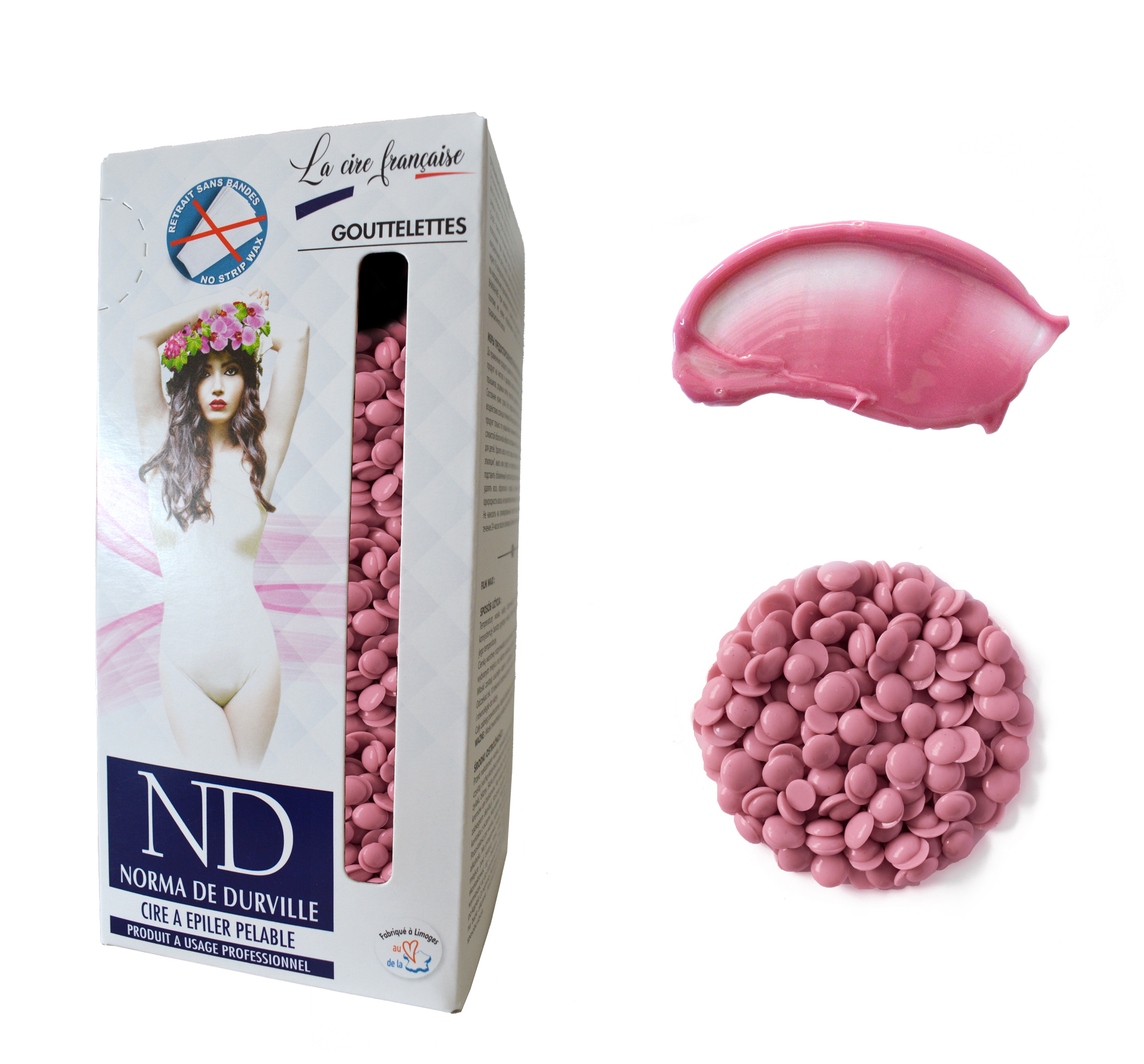 cire pelable mauve parfum cassis