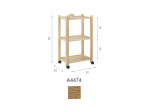 GUERIDON ECOPOSTURAL BOIS CLAIR
